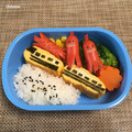 Chikatan☆'s cooksnap of when they made キャラ弁☆ドクターイエロー卵焼き☆冷凍可.