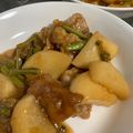 momo_22's cooksnap of when they made カブと豚こま・大葉のバター醤油炒め♪.