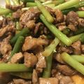makikonen's cooksnap of when they made 豚肉とにんにくの芽の炒めもの（甘辛味噌味.