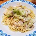 ☆なす☆'s cooksnap of when they made キャベツと鶏肉の和風パスタ.