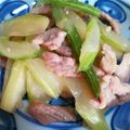 ウニのお母さん's cooksnap of when they made 意外とあっさり！セロリと豚肉の味噌炒め.