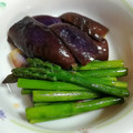 ウニのお母さん's cooksnap of when they made 揚げない煮ないアスパラとナスの煮浸し風.