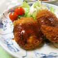 solapapa's cooksnap of when they made 豆腐入りメンチカツ♪.