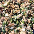 yuuuuuushi's cooksnap of when they made 大根の葉とツナと卵の醤油マヨ味炒め.