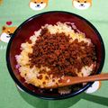 マダムカフェ♡'s cooksnap of when they made 卵がけご飯ni肉そぼろ乗せて.