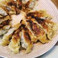 pinkyume's cooksnap of when they made うまみたっぷり！生姜が香るあっさり餃子！.