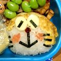 ユン母ちゃん's cooksnap of when they made 黄色いドラえもんおにぎりキャラ弁.