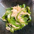 あちゅ9's cooksnap of when they made レンジでカンタン！ツナとピーマンの和え物.