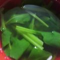 にゃ★にゃ's cooksnap of when they made 桜えびとほうれん草の❀お吸い物❀.