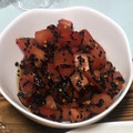 pirun's cooksnap of when they made トマトの黒ごま和え.