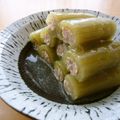 runa10's cooksnap of when they made ☆ふきの肉詰め あんかけ仕立て☆.