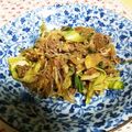 ぽちゃすけ's cooksnap of when they made 春雨と牛ひき肉の野菜炒め(実家レシピ).
