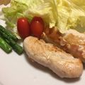おかゆ。's cooksnap of when they made 手軽なおつまみ！鶏ささみのしそチーズ焼き.