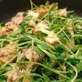湊ひぃろ's cooksnap of when they made 厚揚げ豆苗ツナ缶で簡単オイマヨ醤油炒め♪.
