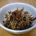 nafamily's cooksnap of when they made 美味しんぼ風　きんぴら.