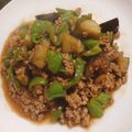 ちゅーりっぷ♪♪'s cooksnap of when they made なすとピーマンの甘辛ミンチ炒め.