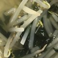クックZ8J4H4☆'s cooksnap of when they made 簡単！もやし、ニラ、鶏肉のスープ.