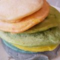 おおかみゅ's cooksnap of when they made 一度は作ってみたい！レインボーパンケーキ.