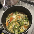 クックZ8J4H4☆'s cooksnap of when they made 白菜と油揚げと茸の煮干し風味の煮物.