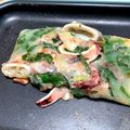 おかすんよ's cooksnap of when they made カリッともちもち☆イカニラちぢみ.
