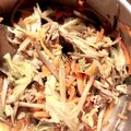 tiny_moon's cooksnap of when they made 簡単、豚こまごぼう人参キャベツ煮。.