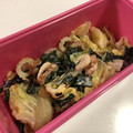 papikun's cooksnap of when they made キャベツとちくわとわかめのマヨわさ.