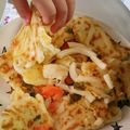 ☆kanachoco's cooksnap of when they made 幼児と簡単ランチ！焼きうどんチヂミ.