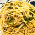 pnkdiamond's cooksnap of when they made セロリ葉と挽き肉の簡単パスタ.