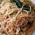 prism30's cooksnap of when they made ポン酢で梅ささみパスタ.