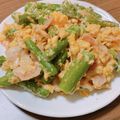 Miki101211's cooksnap of when they made ✿美味アスパラとベーコンのマヨたま炒め✿.