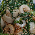 クック0TTKXW☆'s cooksnap of when they made レンジで！ニラとちくわのマヨ胡麻和え.