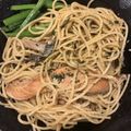 NHR★'s cooksnap of when they made 和風☆サーモンのバターしょう油パスタ.