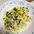 yukky09040's cooksnap of when they made 新玉ねぎと豆苗の卵炒め.