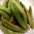 spspmai's cooksnap of when they made スナップエンドウのペペロンチーノ風炒め.