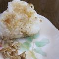 いもたす。's cooksnap of when they made 花見に残りご飯★冷めても美味焼きおにぎり.