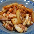料理ダメダメ's cooksnap of when they made 余ったげそでおつまみ一品＊いかキムチ＊.