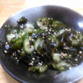 単！！'s cooksnap of when they made きゅうりとワカメの酢の物.