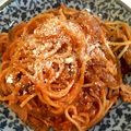 rin0418r24's cooksnap of when they made 茹でずに簡単！ツナとナスのトマトパスタ.