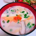 イチゴマレ's cooksnap of when they made ☺簡単汁物♪豆腐と野菜の豆乳酒粕汁☺.