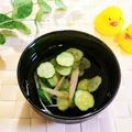 ももちゃんのれしぴ's cooksnap of when they made きゅうりの冷たいお吸い物.