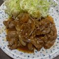 カフェマスタートシ's cooksnap of when they made マスター特製豚の生姜焼き.