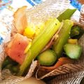 茶すけさん's cooksnap of when they made アスパラベーコンのコーン炒め⭐お弁当に.
