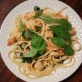 inLondon's cooksnap of when they made 海老とケイパー、バジルのレモン風味パスタ.