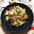田舎のしずちゃん。's cooksnap of when they made アボカドトマト玉ネギサラダチキンのつまみ.
