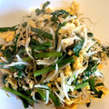 kaho_0207's cooksnap of when they made にらもやしと卵の甘味噌炒め.