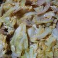 じゅかのかぁ's cooksnap of when they made 豚バラとキャベツの卵とじ.