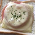 amileamila's cooksnap of when they made ハム、トマト、チーズのトースト.