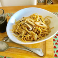 komutatata's cooksnap of when they made ちくわとしいたけの簡単♫パスタ.