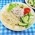 ととろ＆めい's cooksnap of when they made 夏にピッタリサラダうどん！.