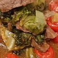 れそそ's cooksnap of when they made 小間切れ牛肉のレタス＆トマト炒め.
